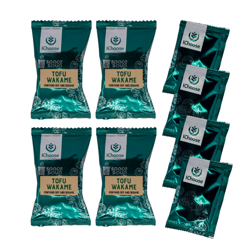 Space Soup – Instant Tofu Wakame Soup, Plant-Based, 7g Protein, Box of 4 Pack (4x20g)