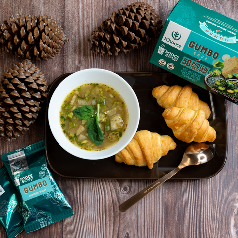 Space Soup – Instant Gumbo Soup, Plant-Based, 5g Protein, 0.92oz / 26g