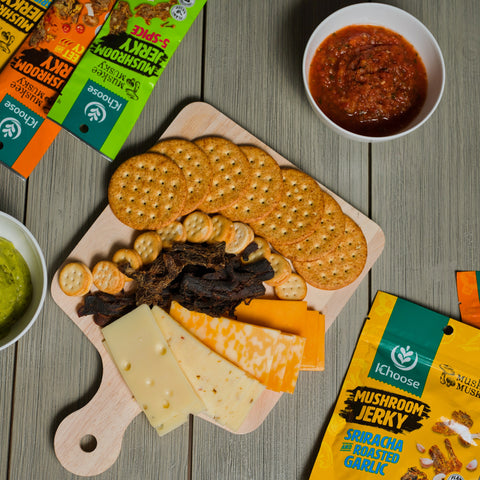 Muskee Musky Sweet & Spicy Mushroom Jerky, Vegan, 45g