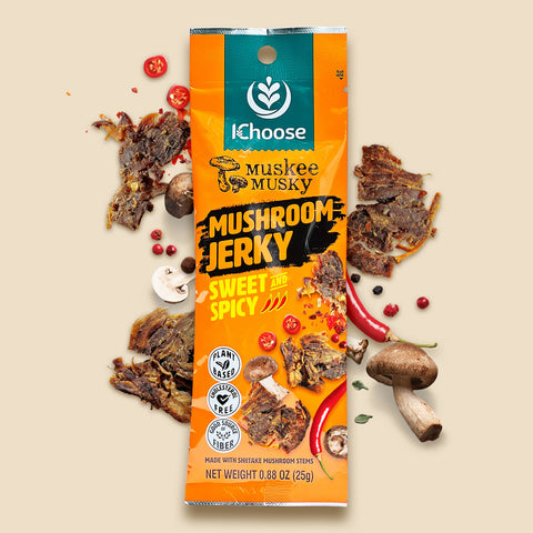 Muskee Musky Mix Variety Mushroom Jerky, Vegan, 10 Pack