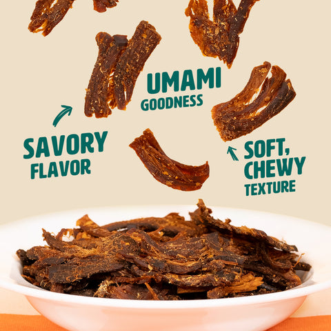 Muskee Musky Sriracha and Roasted Garlic Mushroom Jerky, Vegan, 10 Pack