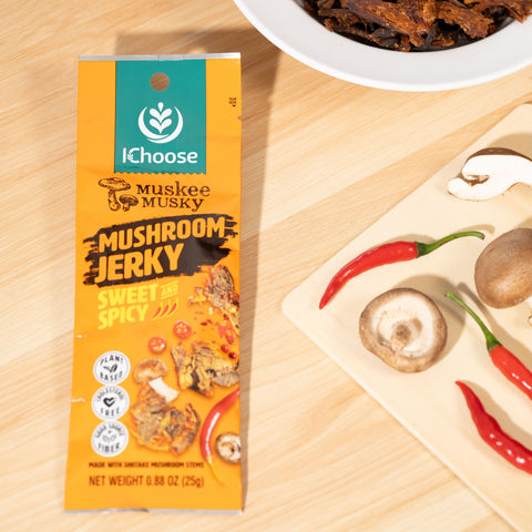 Muskee Musky Mini Mushroom Jerky Taste Trio Sampler