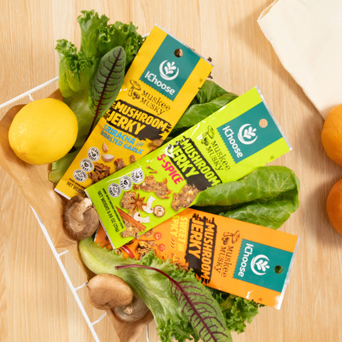 Muskee Musky Mushroom Jerky Snack Stash Trio