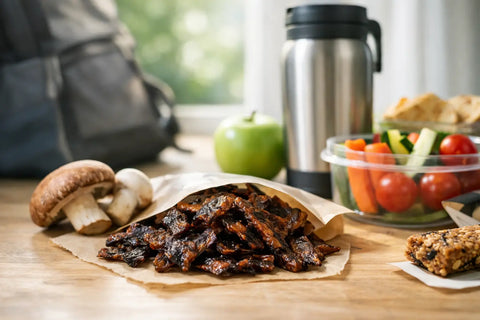 Mushroom Jerky for Better Grab-and-Go Snacking