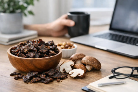 IChoose Mushroom Jerky for Better Snack Breaks