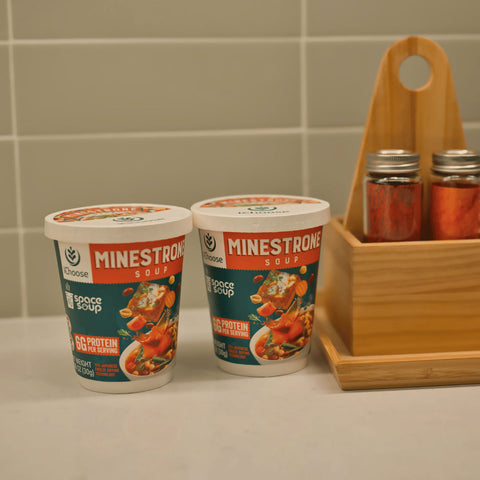 Space Soup – Instant Minestrone Soup, Plant-Based, 6g Protein, 1 Pack (30g)