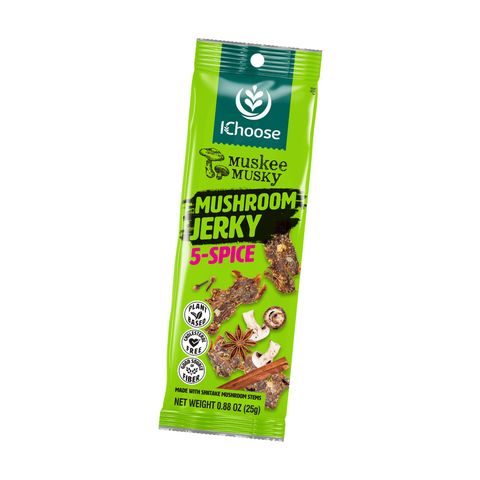 Muskee Musky 5-Spice Mushroom Jerky, Vegan