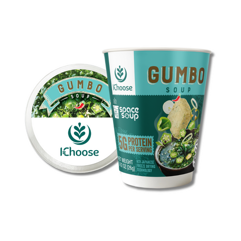 Space Soup – Instant Gumbo Soup, Plant-Based, 5g Protein, 0.92oz / 26g