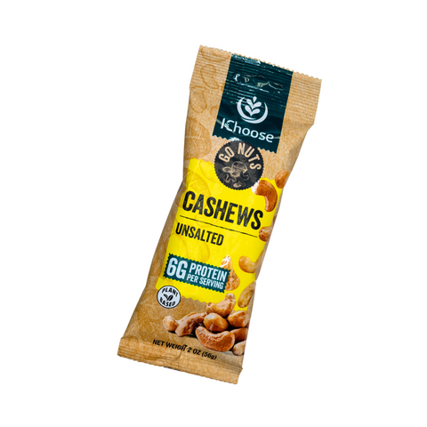 Go Nuts – Unsalted Cashews, High Protein Snack, 56g
