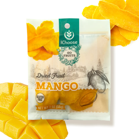 IChoose GoFruits – Dried Mango, Sweet & Chewy Tropical Snack, Plant-Based (56 oz)