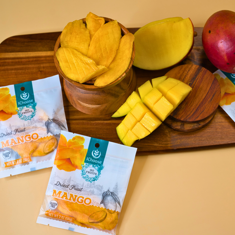 IChoose GoFruits – Dried Mango, Sweet & Chewy Tropical Snack, Plant-Based (56 oz)