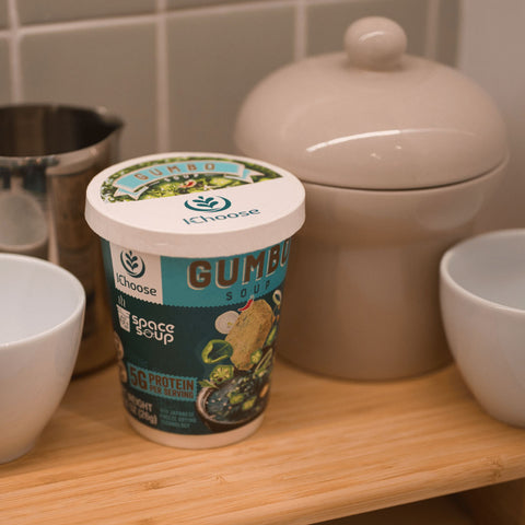Space Soup – Instant Gumbo Soup, Plant-Based, 5g Protein, 0.92oz / 26g