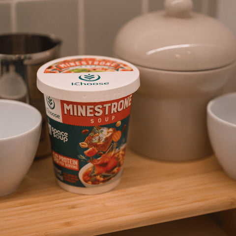 Space Soup – Instant Minestrone Soup, Plant-Based, 6g Protein, 1 Pack (30g)