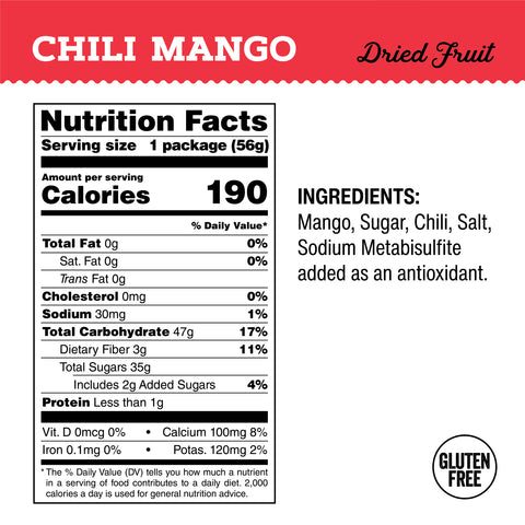 IChoose GoFruits – Chili Mango Dried Fruit, Sweet & Spicy Tropical Snack, Plant-Based (56 oz)