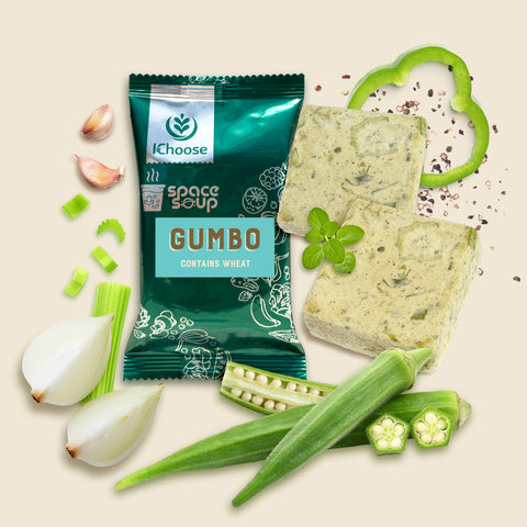 Space Soup – Instant Gumbo Soup, Plant-Based, 5g Protein, 0.92oz / 26g