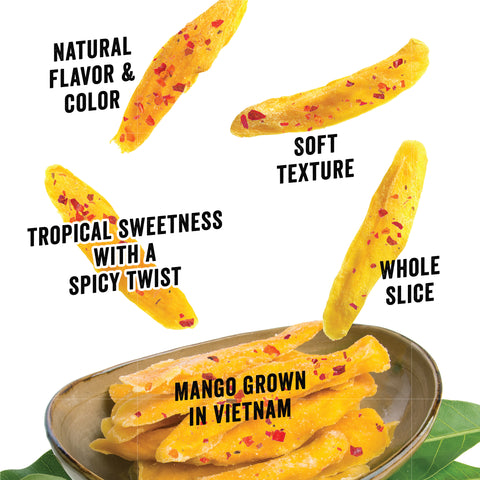 IChoose GoFruits – Chili Mango Dried Fruit, Sweet & Spicy Tropical Snack, Plant-Based (56 oz)