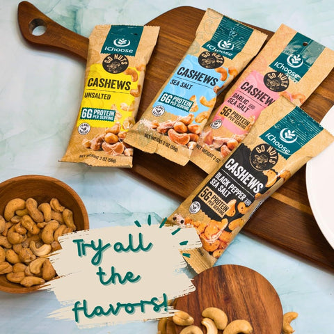 Go Nuts cashews heart-healthy fats nutritional benefit