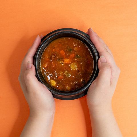 Space Soup – Instant Minestrone Soup, Plant-Based, 6g Protein, Box of 4 Packs (4x30g)
