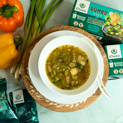 Space Soup – Instant Gumbo Soup, Plant-Based, 5g Protein, 0.92oz / 26g