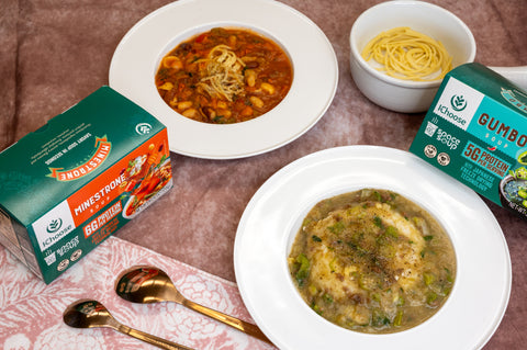 Space Soup – Instant Minestrone Soup, Plant-Based, 6g Protein, Box of 4 Packs (4x30g)