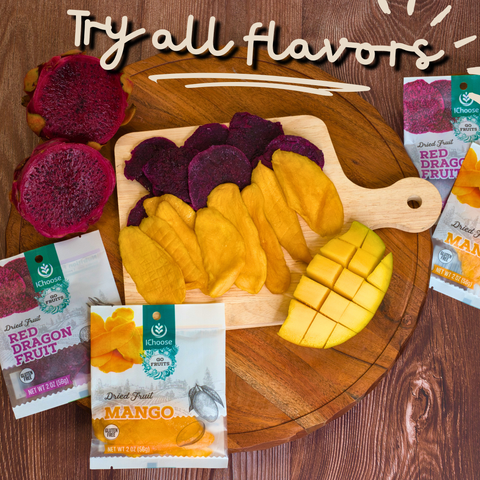 IChoose GoFruits – Dried Mango, Sweet & Chewy Tropical Snack, Plant-Based (56 oz)