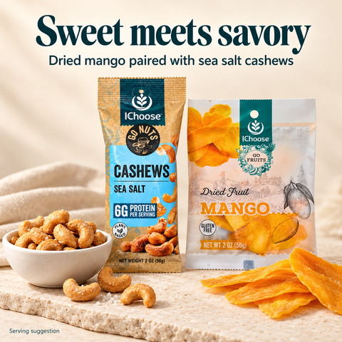 IChoose Sea Salt Cashew & Dried Mango Snack Packs Bundle 10 Ct — PT02