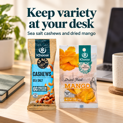 IChoose Sea Salt Cashew & Dried Mango Snack Packs Bundle 10 Ct — PT04