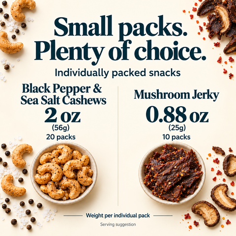IChoose Cashew & Shiitake Mushroom Jerky Snack Bundle 30 Ct — PT03