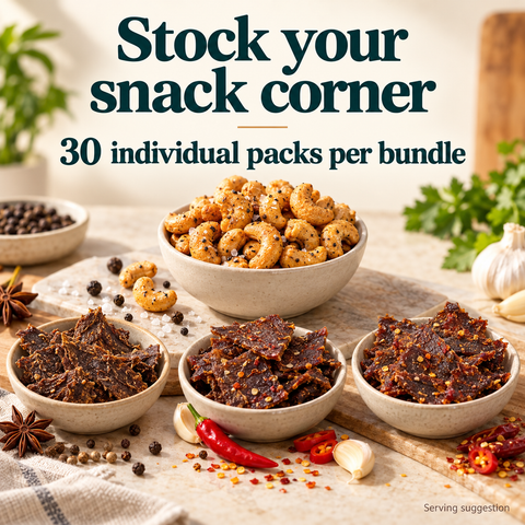 IChoose Cashew & Shiitake Mushroom Jerky Snack Bundle 30 Ct — PT06