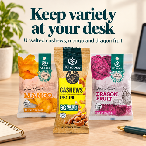 IChoose Snack Bundle Cashews, Mango & Dragon Fruit, 30 Ct — PT04