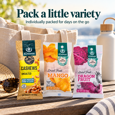 IChoose Snack Bundle Cashews, Mango & Dragon Fruit, 30 Ct — PT05