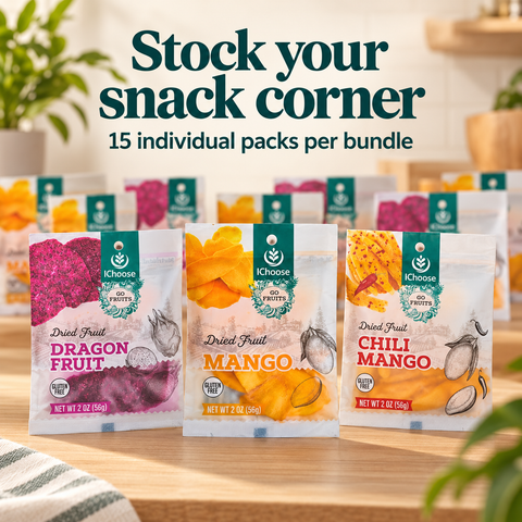 IChoose Dried Mango & Dragon Fruit Snack Bundle 15 ct — PT06