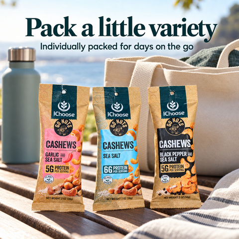 IChoose Cashew Snack Packs Variety Bundle, 3 Flavors, 15 Count — PT05
