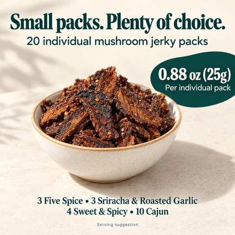 IChoose Shiitake Mushroom Jerky Bundle Variety & Cajun 20 Ct — PT03