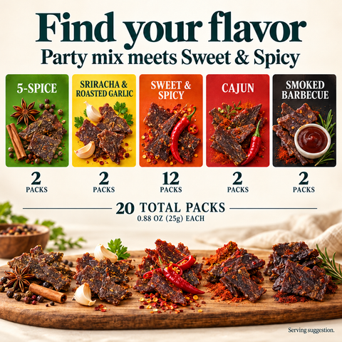 IChoose Mushroom Jerky Bundle Party Mix & Sweet Spicy, 20 Ct — PT02
