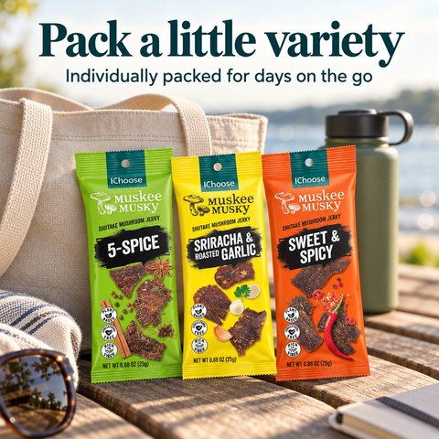 IChoose Mushroom Jerky Bundle Party Mix & Sweet Spicy, 20 Ct — PT05