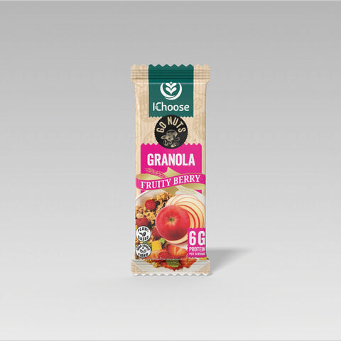 IChoose Go Nuts Granola Bar – Fruity Berry, 6g Protein