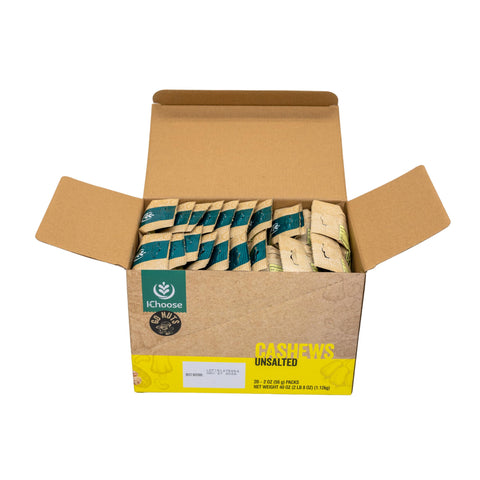 Go Nuts cashews packaging design front-facing display