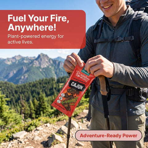 IChoose Cajun Mushroom Jerky nutrition and ingredients — vegan shiitake, high-fiber snack
