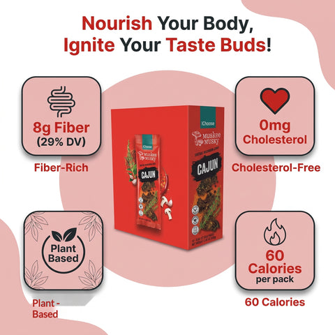 IChoose Cajun Mushroom Jerky — meatless beef jerky alternative, plant-based office snack