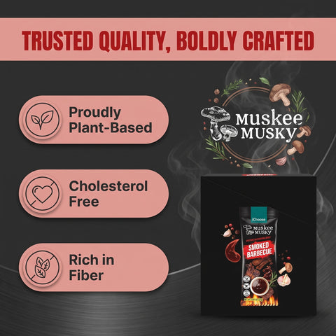 Smoked BBQ Mushroom Jerky — Vegan Shiitake, 10-Pack