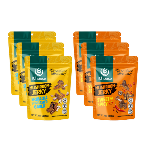 Muskee Musky Mushroom Jerky Spice & Sweet Duo Pack